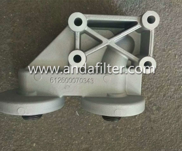 High Quality Weichai Engine Oil Filter 612600070343 Seat for sell
