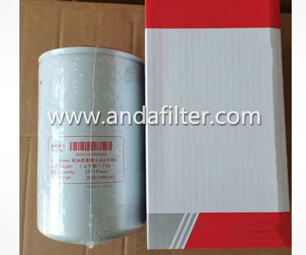 High Quality Oil Filter For SANY B222100000494